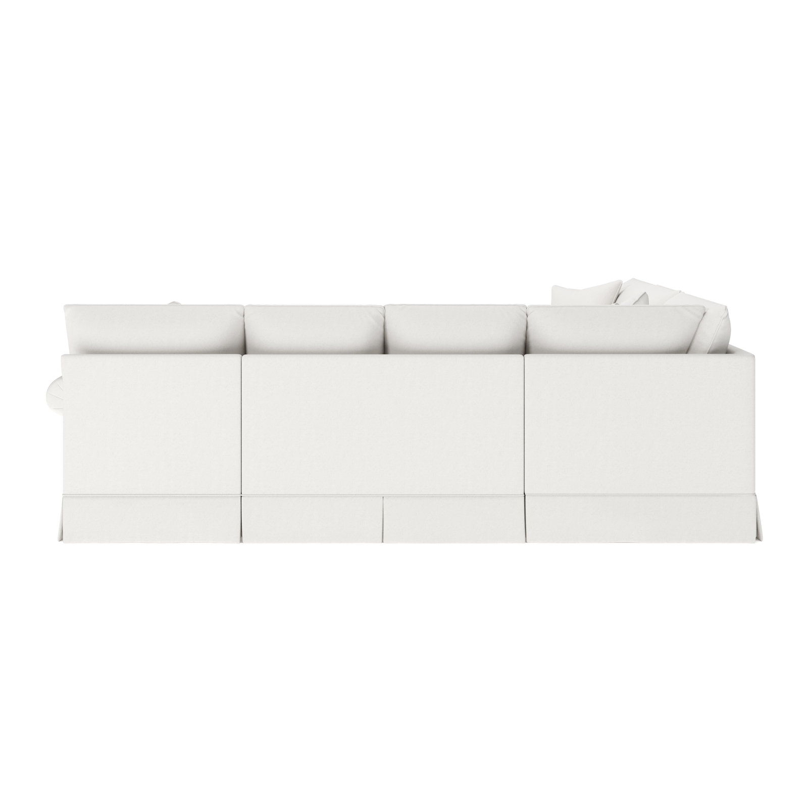 Friedman Upholstered Chaise U-Sectional, Right Hand Facing, Macarena Beige