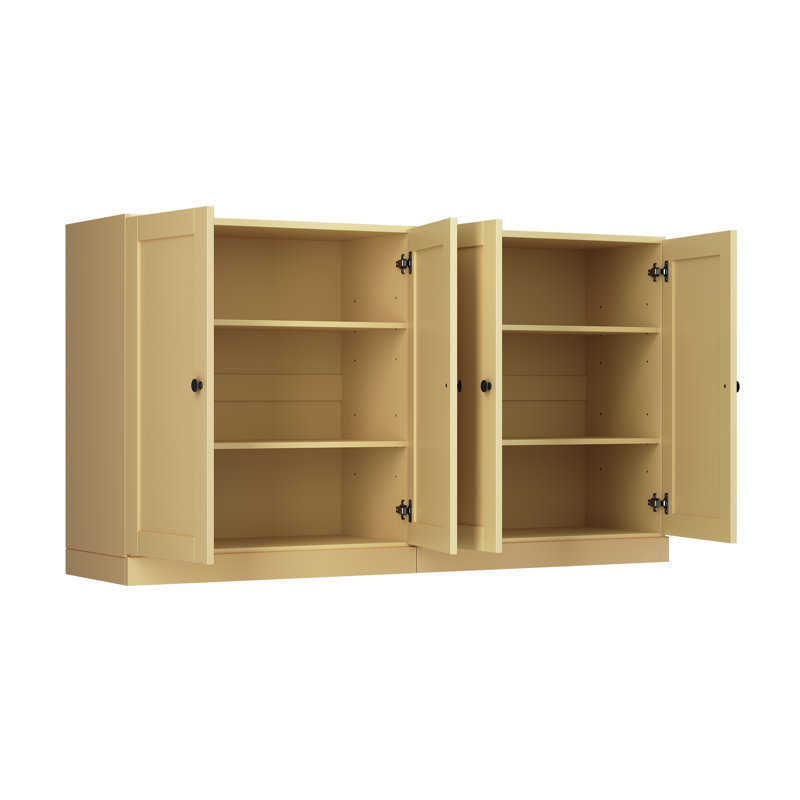 Buffet 64 "avec portes Shaker et tablettes réglables Palace Imports, Jaune