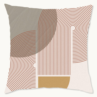 Coussin décoratif d'extérieur à motif rétro 18 po x 18 po Wynwood Studio