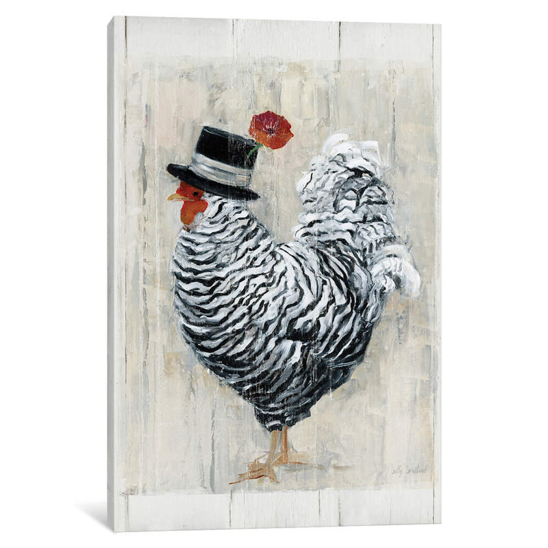 Sunday Best Rooster by Sally Swatland - Wrapped Canvas Giclee Art Print, 66.04 cm H x 45.72 cm W x 1.91 cm D