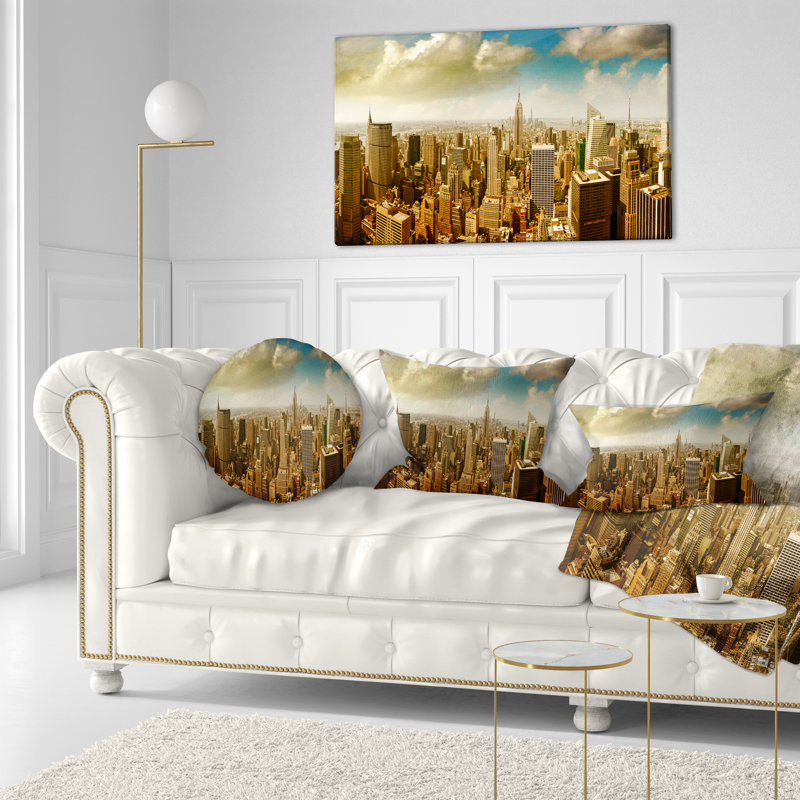Coussin lombaire Cityscape Midtown and Downtown Manhattan