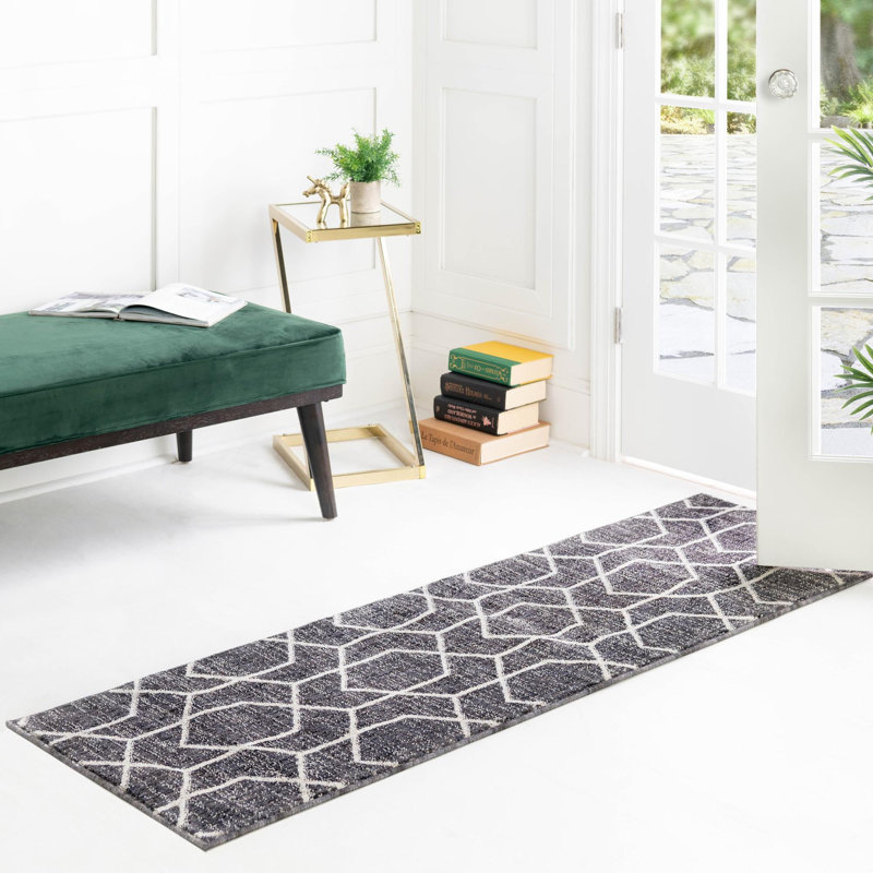 Abstract Indoor Rug, Runner 2' x 8'