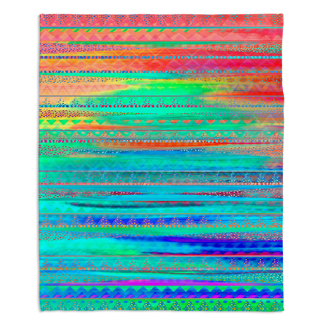 Hand Woven Throw Blanket DiaNoche Designs 