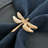 Set of Gold Coloured Napkin Rings in Dragon Fly Shape for Elegant Kitchen and Dinner Table Settings