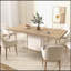 Table de salle à manger extensible en bois vieilli pour 6 à 10 personnes, 160 à 200 cm, plateau épais et pieds larges pour plus de stabilité et de style-1873882481