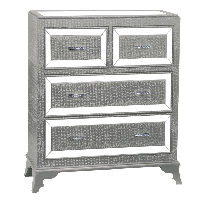 Commode 4 tiroirs Alsace, Argent