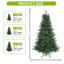 Green Artificial Pine Christmas Tree with Stand-1845649156