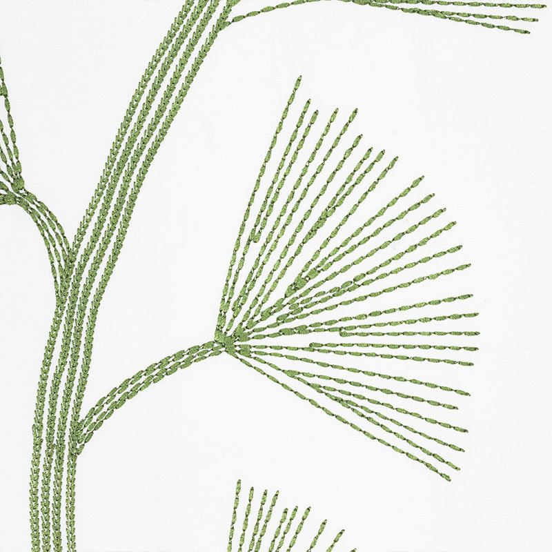 Ginkgo Embroidery Fabric, Leaf