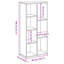 Savara 105cm H x 50cm W Bookcase-321586122