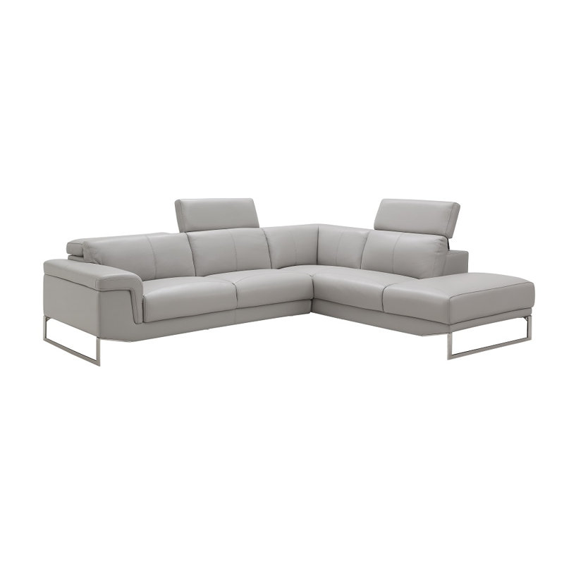 Baver Upholstered L-Shaped Sectional, Right Hand Facing