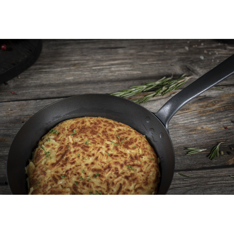 Kuhn Rikon Black Star Swiss Made Spun Iron Frying Pan, 20 cm
