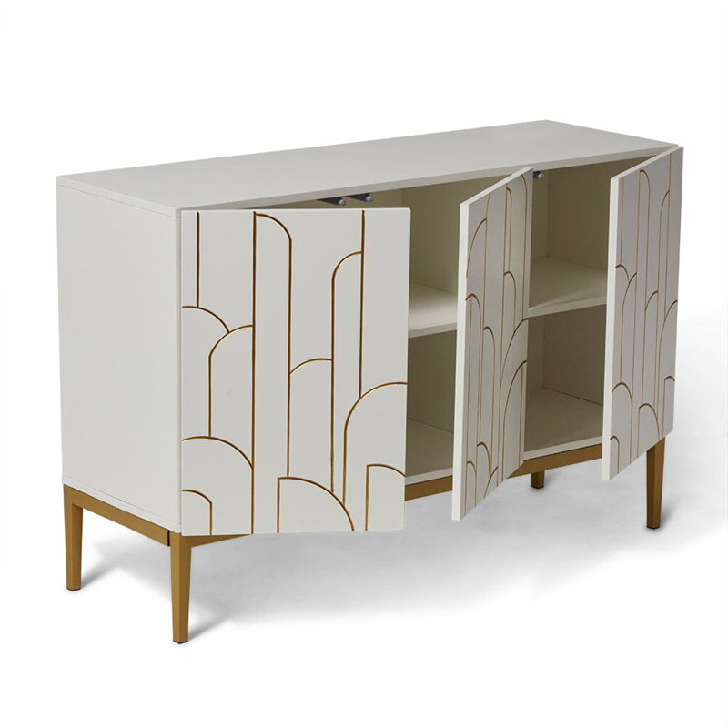 Heathfield Sideboard, 81 cm H x 120 cm W x 40 cm D, Snow White