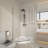 36'' W x 36'' D x 72'' H Pivot Semi-Frameless Neo-Angle Reversible Shower Enclosure-98304339