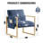 Antique Solid Wood Leg Lambda Lounge Chair-1108275154