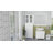 Tall Bathroom Storage Cabinet with Louvred Doors, Adjustable Shelf