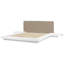 Bed Boucle Sabeen 160 x 200 cm (EU King Size) White
