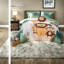 Ensembles de literie Safari, édredon en microfibre pour grand lit avec coussin lion