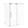 Radiance 66 In. W X 35 In. D X 76 In. H Sliding Frameless Corner Shower Enclosure With Clear Glass