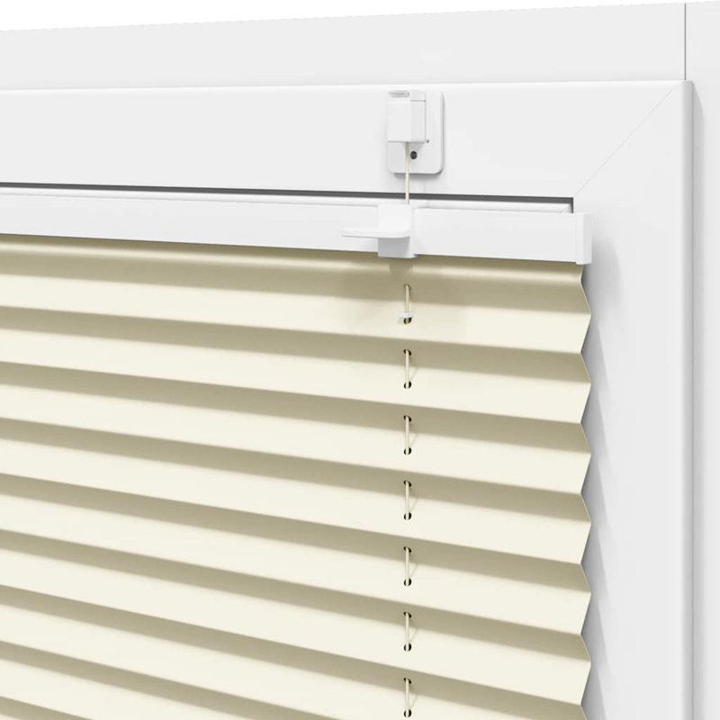 Room Darkening Pleated Shade, 45cmW x 100cmL, Cream