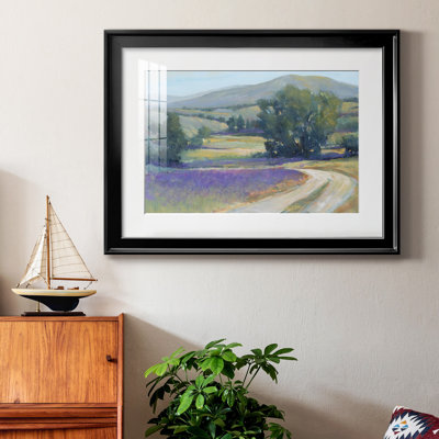 Lavender Meadow I, reproduction encadrée de qualité supérieure - prête à être accrochée
