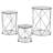 Nereine Glass Top Nesting Tables