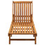 Chaise longue simple en acacia 80 po avec coussins Prshant-708714579-713510854