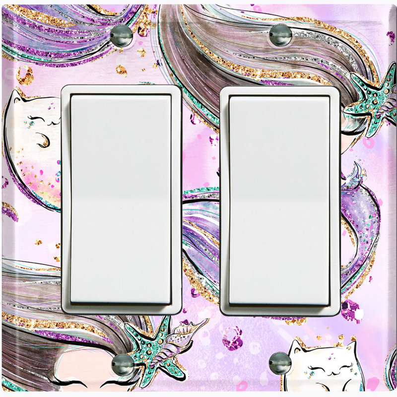 Patterned 2 - Gang Rocker Standard Wall Plate