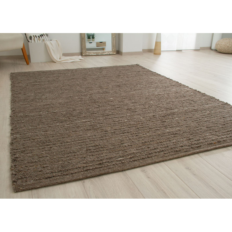 Kenzo Solid Colour Wool Hand Woven Area Rug, Rectangle 200 x 300cm