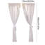 Dentelle, rideaux, gaze blanche, porte d'armoire, rideaux, fenêtre de salon, balcon, sans perforation