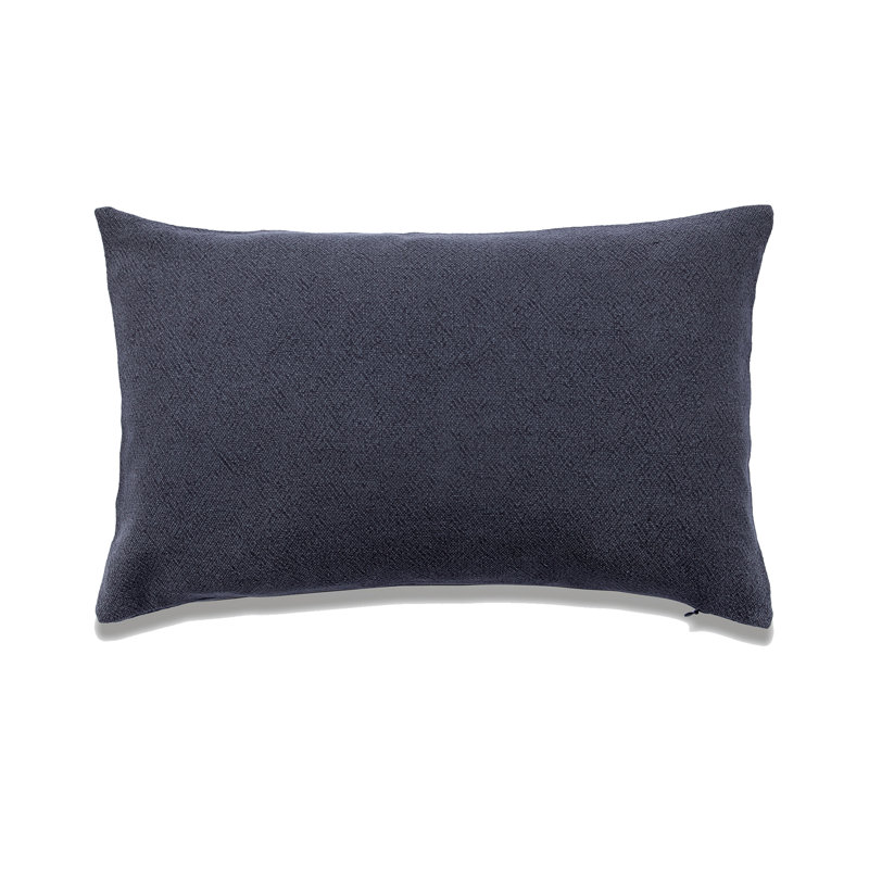 SEATTLE SOLID Linen Throw Pillow, Navy