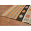 Tapis coloré en laine tissé à plat 5 x 8