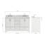 Meuble-lavabo double avec plateau Abshire 61-93359393