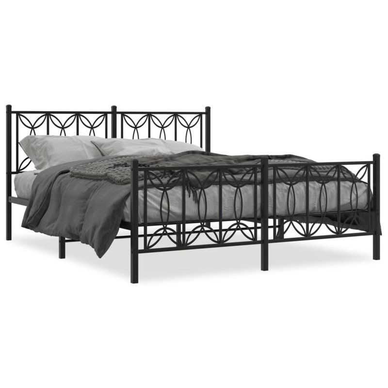 Antorio Bed Frame, 150cm x 200cm, Black