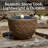 Oval Bowl Polystone LED Outdoor Bubble Fountain - Brown-1345597752-1345597758