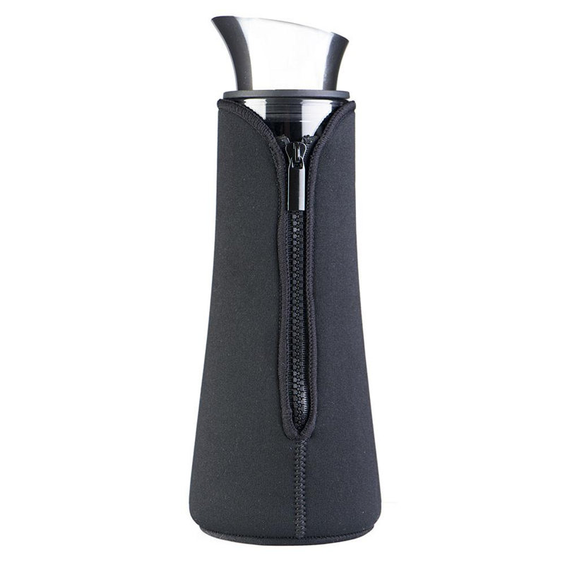33.8oz. Glass Carafe, Black