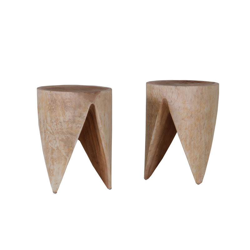 Kalena Solid Wood Accent Stool