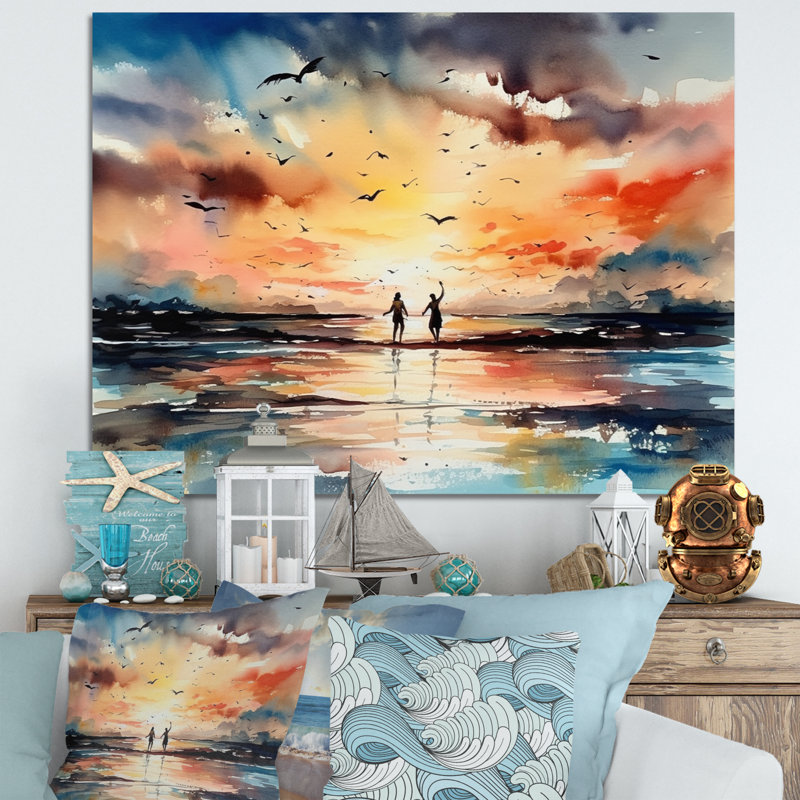 Honeymoon Tropical Paradise II, reproduction d'art sur toile, H 24 po x l 32 po x P 1 po, Toile tendue