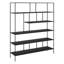 Benine 182.88cm H x 76.2cm W Steel Etagere Bookcase