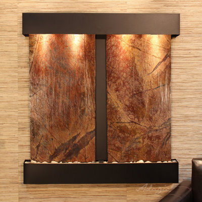 Aspen Falls Wall Fountain with Light