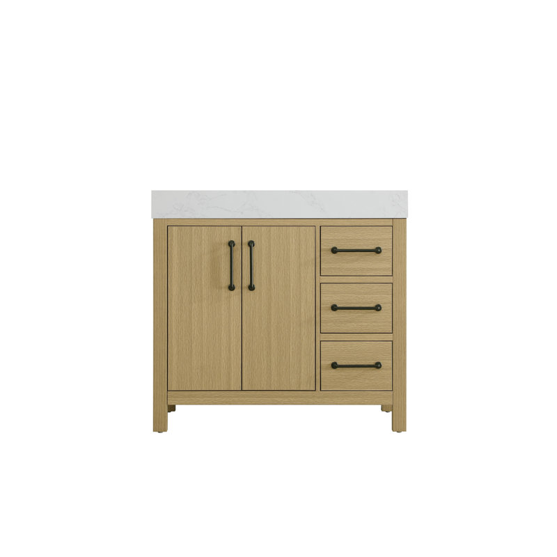 Meuble-lavabo simple 36 po 36 VF60636, Honey Brown