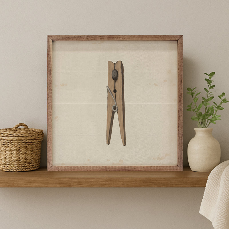 Clothespin, 4" H x 4" W