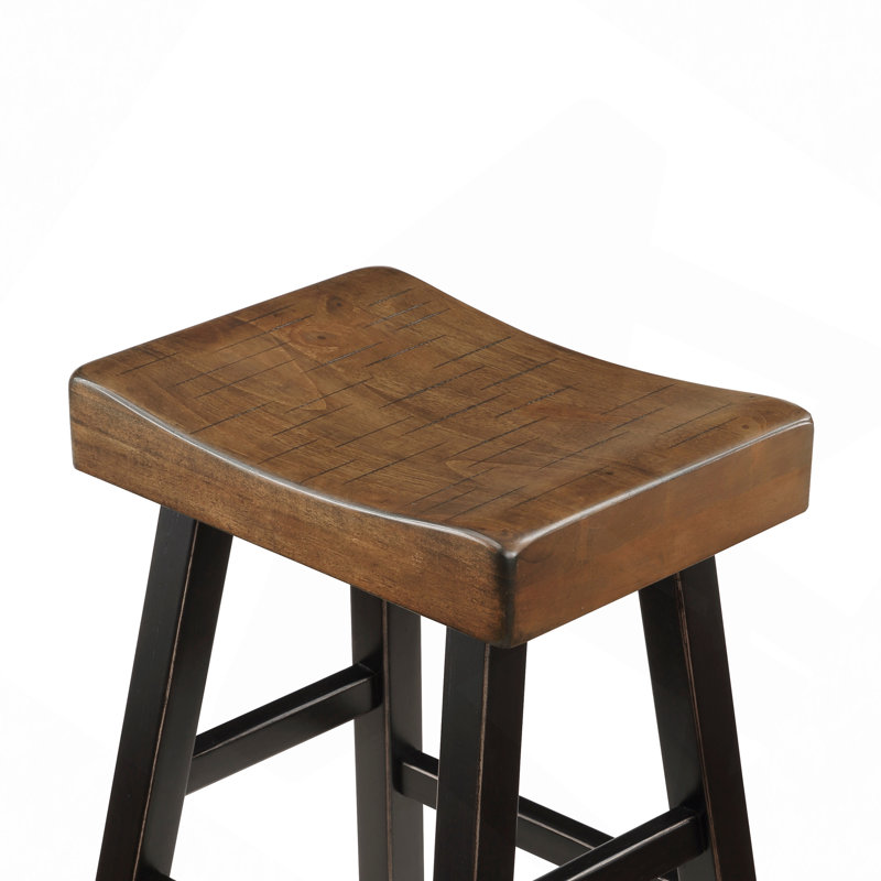 Ensemble de 4 tabourets à hauteur de comptoir, table et tabouret de comptoir, Brun, Brun, Noir