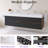 72" Wall-Mounted  Bathroom Vanity With White Solid Surface Basin-953698305