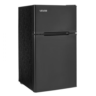 Mini Fridge with Freezer 3.2 Cu.Ft Two Door Compact Refrigerator Black