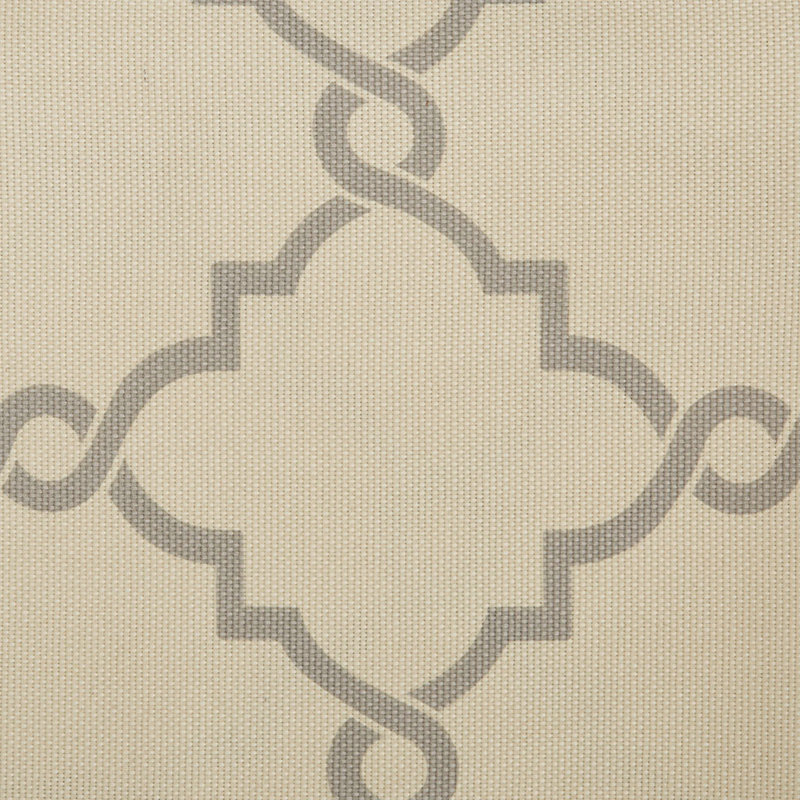 Yellow and White Light-Filtering Grommet Curtain Panel