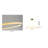 1-Light Sand Gold LED Chandelier With A Clear Acrylic Diffuser