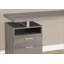 Bureaux, bureau d'ordinateur moderne de 60 po avec tiroirs de rangement Casier ouvert, configuration gauche / droite réversible, stratifié brun taupe | Gris métal | Panneau de particules-806168640