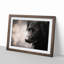 Black Labrador in Abstract - Picture Frame Painting Print on MDF-55686318-55686328
