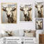 Minimalisme, portrait de vache beige I sur toile-1287058226-1287058221