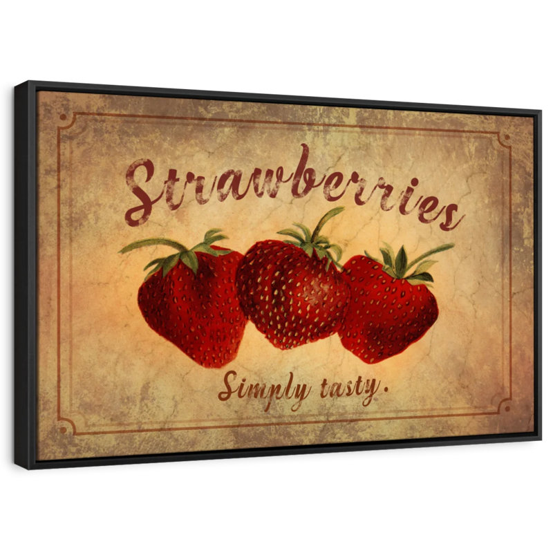 " Tasty Strawberries Wall Art ", 21" H x 31" W